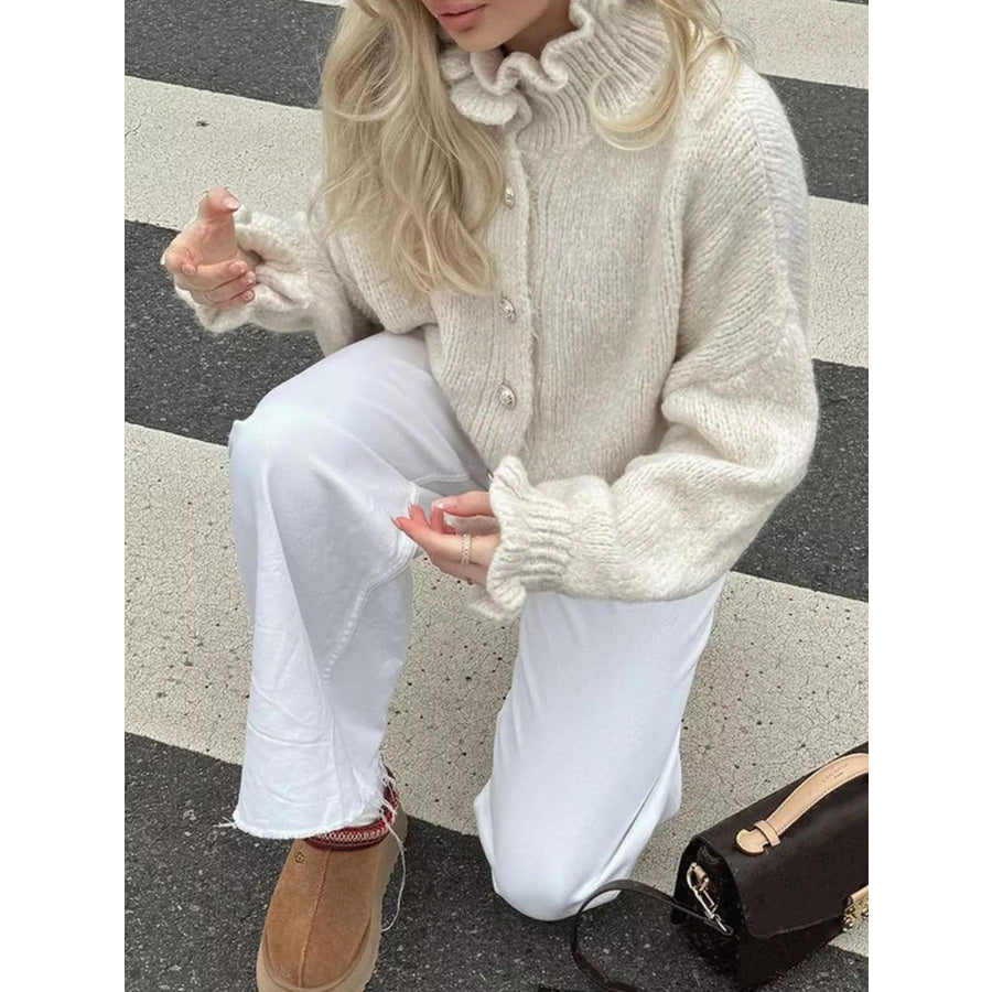 Button-Down Long Sleeve Cardigan Apparel and Accessories