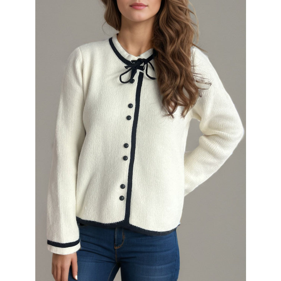 Button Down Long Sleeve Cardigan Apparel and Accessories