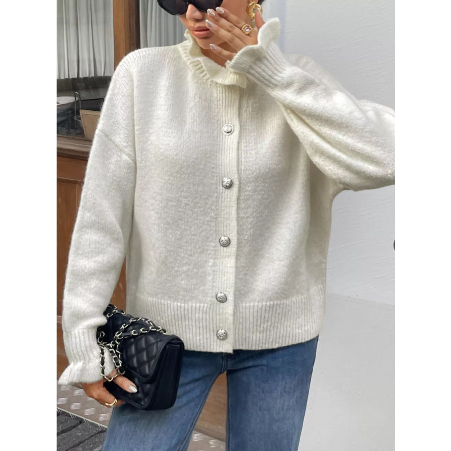 Button-Down Long Sleeve Cardigan Apparel and Accessories