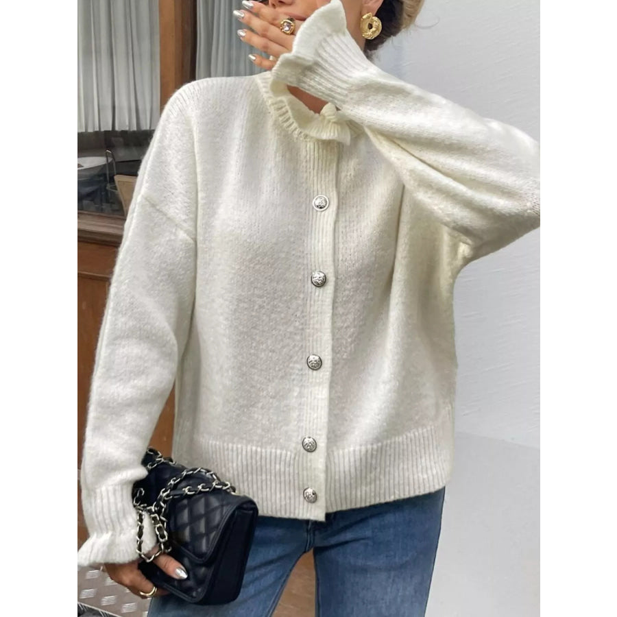 Button-Down Long Sleeve Cardigan Apparel and Accessories