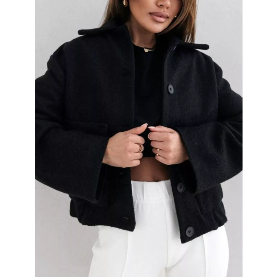 Button-Down Long Sleeve Outerwear Apparel and Accessories
