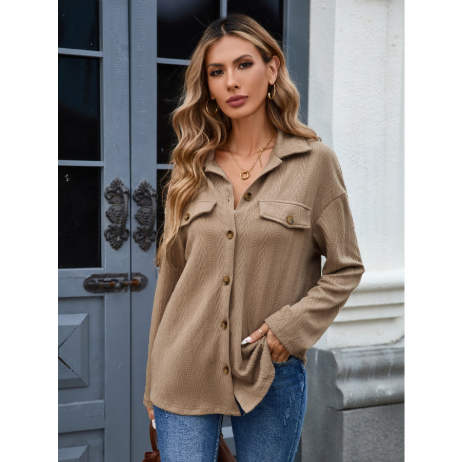 Button Down Long Sleeve Shirt Apparel and Accessories