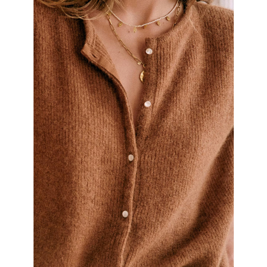 Button Down Long Sleeve Sweater Apparel and Accessories