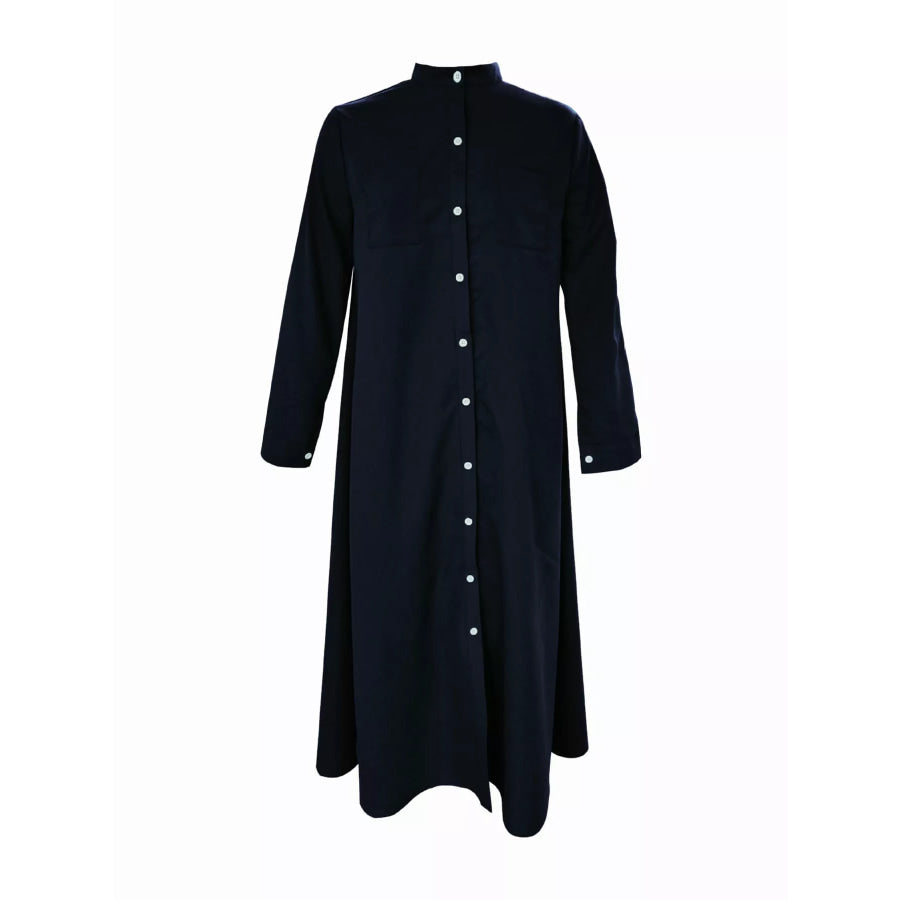 Button-Down Maxi Shirt Dress Apparel and Accessories