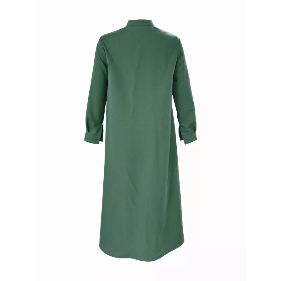 Button-Down Maxi Shirt Dress Apparel and Accessories