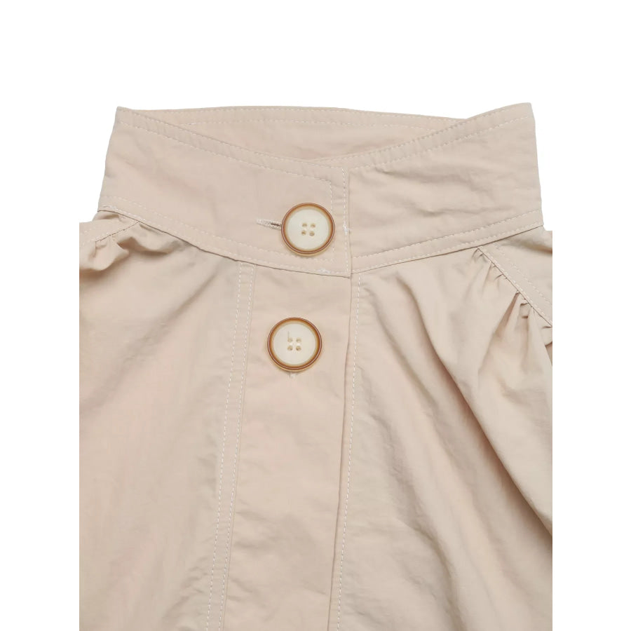 Button-Down Puff-Sleeve Jacket Apparel and Accessories