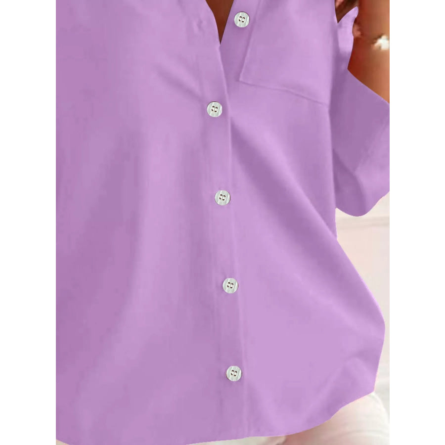 Button-Down Roll-Up Sleeve Shirt Apparel and Accessories