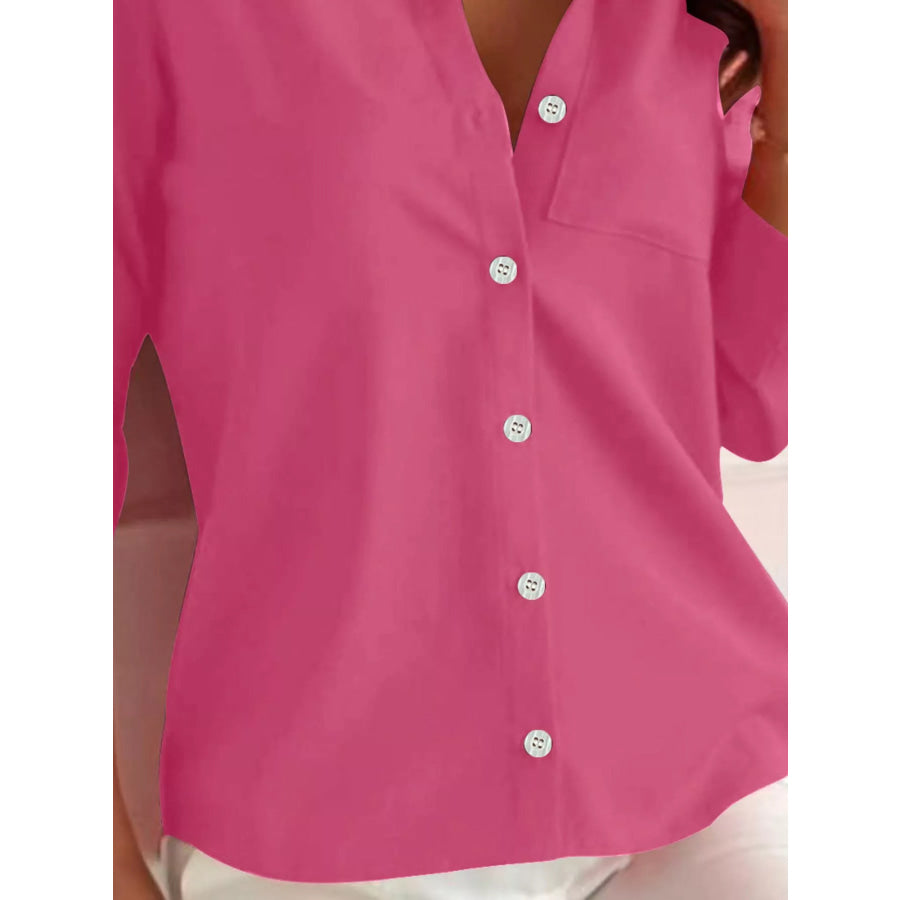 Button-Down Roll-Up Sleeve Shirt Apparel and Accessories