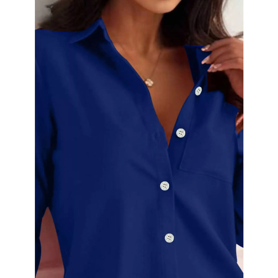 Button-Down Roll-Up Sleeve Shirt Apparel and Accessories
