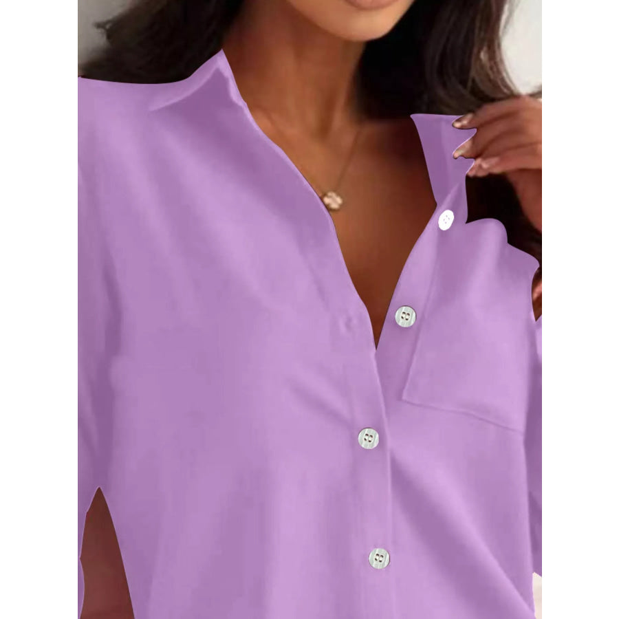 Button-Down Roll-Up Sleeve Shirt Apparel and Accessories