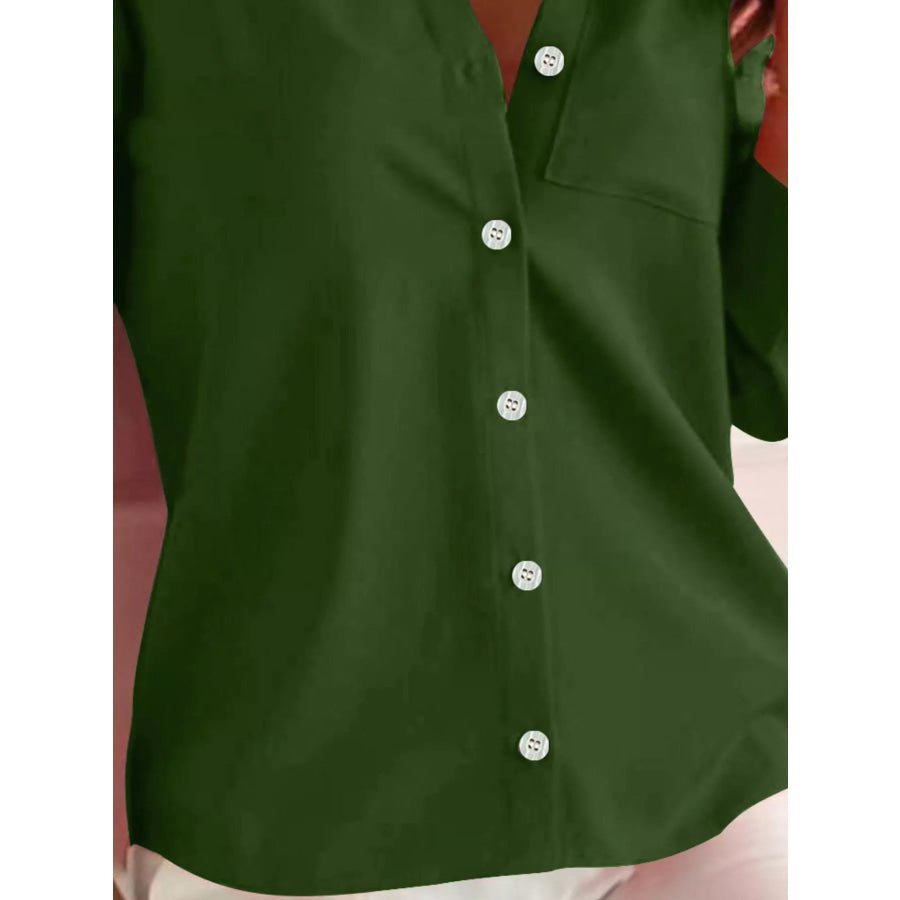 Button-Down Roll-Up Sleeve Shirt Apparel and Accessories