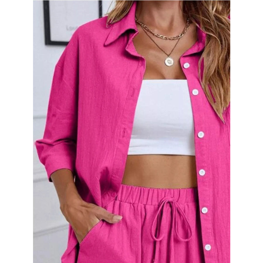 Button-Down Shirt & Shorts Set Apparel and Accessories
