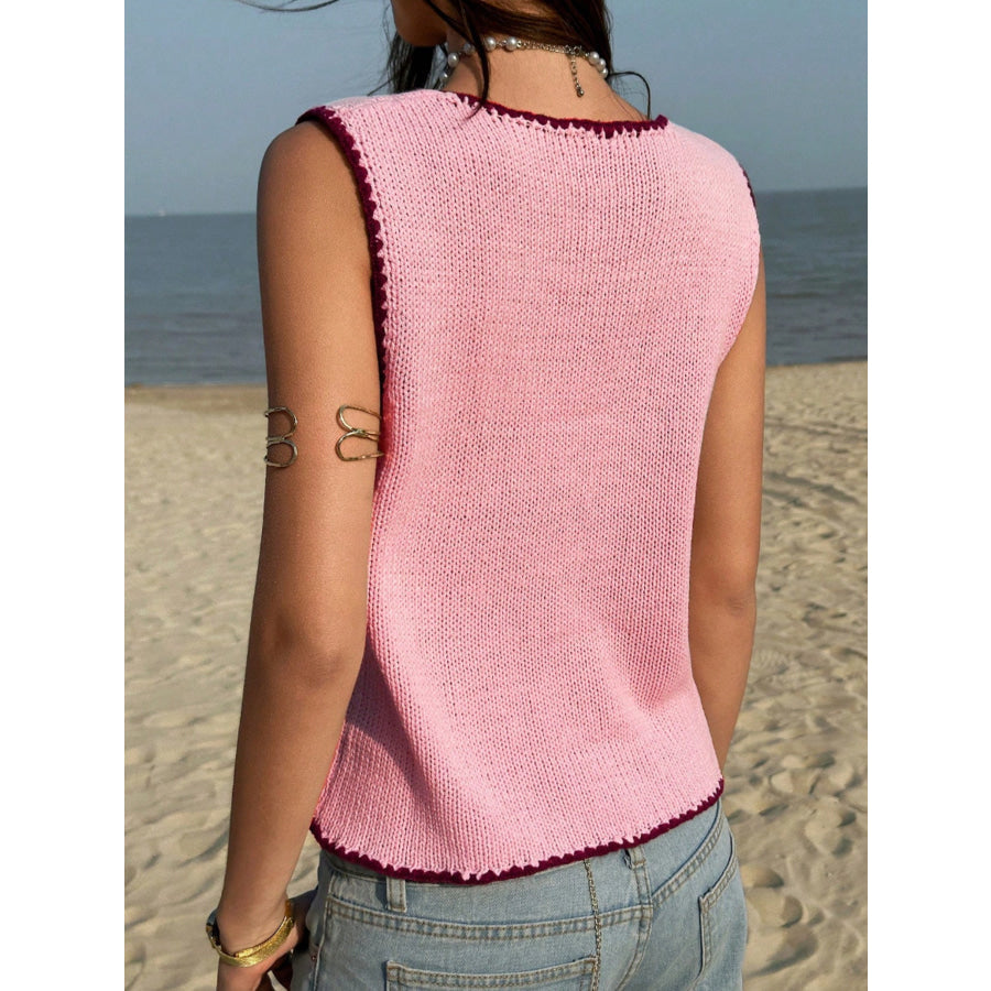 Button-Down Sweater Vest Apparel and Accessories