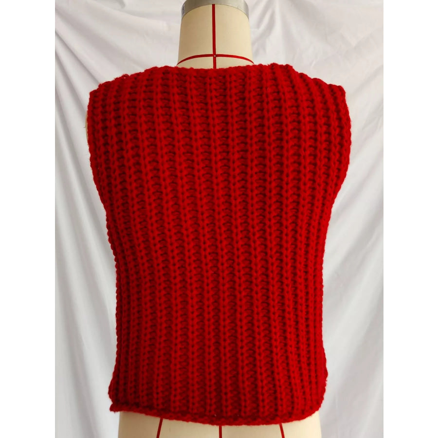 Button-Down Sweater Vest Apparel and Accessories