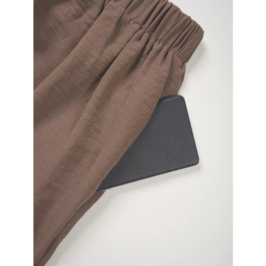 Button-Down Vest & Wide Leg Pants Set Apparel and Accessories