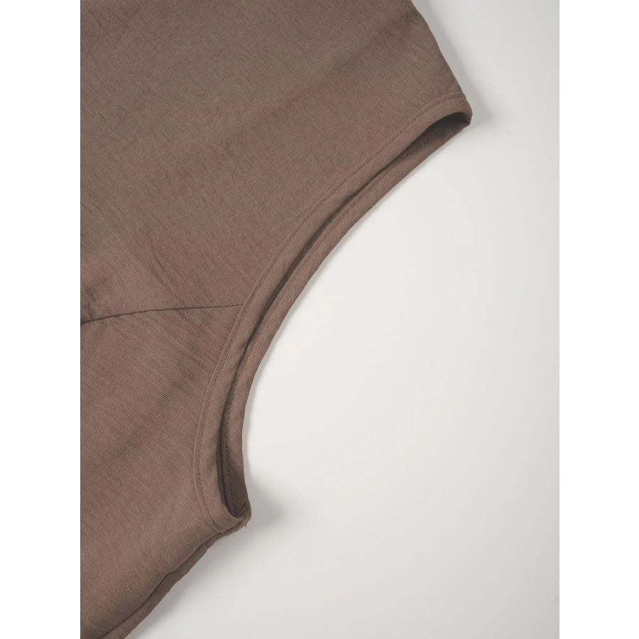 Button-Down Vest & Wide Leg Pants Set Apparel and Accessories