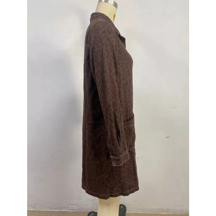 Button Front Denim Shirt Dress Apparel and Accessories