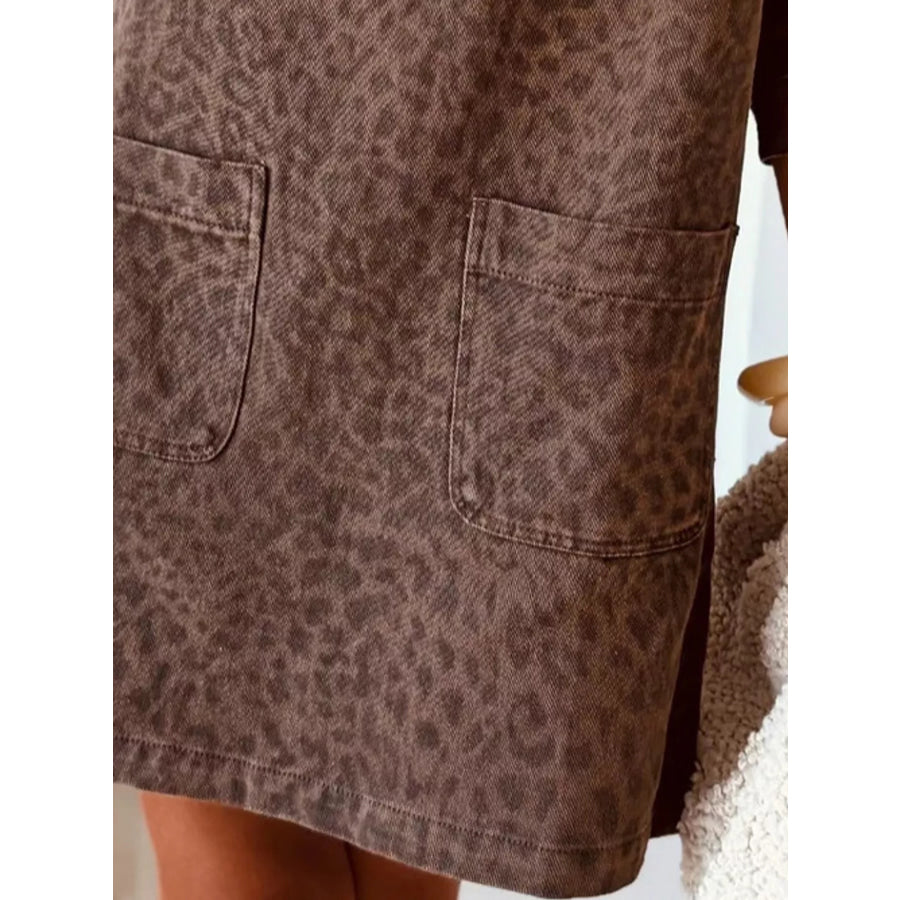 Button Front Denim Shirt Dress Apparel and Accessories