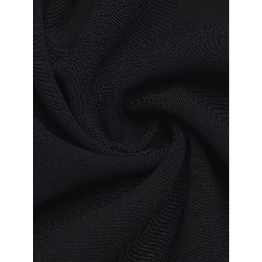 Button Front Flounce Sleeve Bodycon Shirt Dress Apparel and Accessories