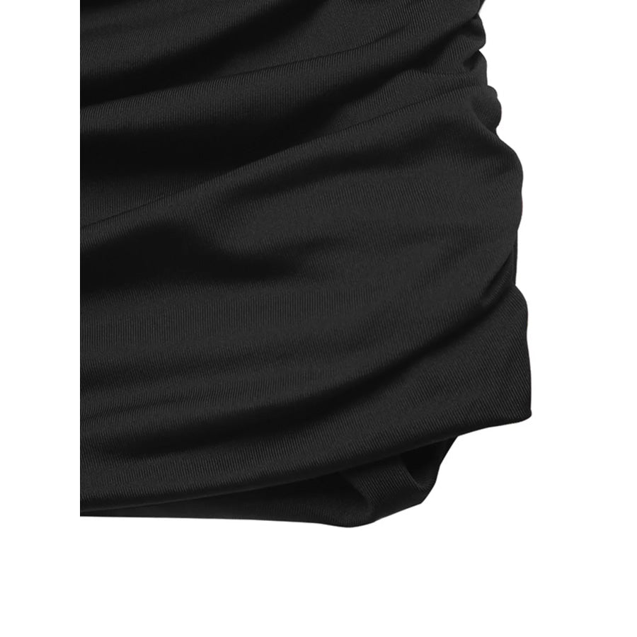 Button Front Flounce Sleeve Bodycon Shirt Dress Apparel and Accessories