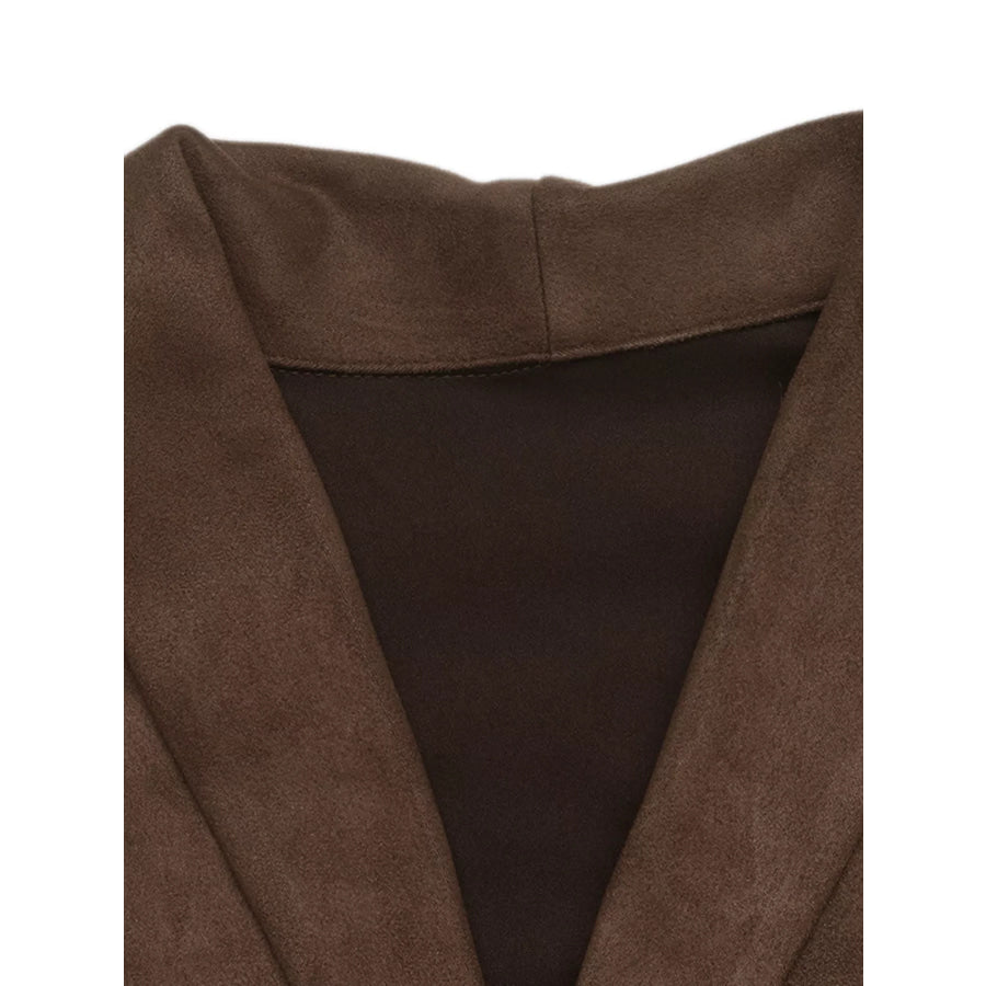 Button-Front Long Sleeve Blazer Dress Apparel and Accessories