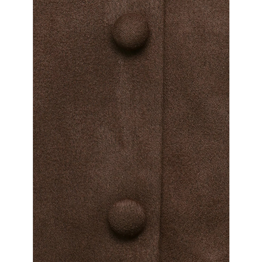 Button-Front Long Sleeve Blazer Dress Apparel and Accessories