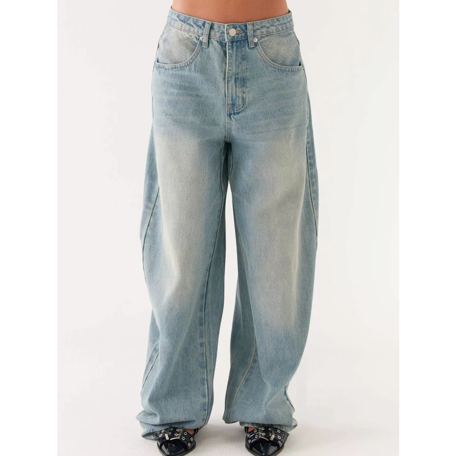 Button Up Denim Jacket and Jeans Set Apparel and Accessories