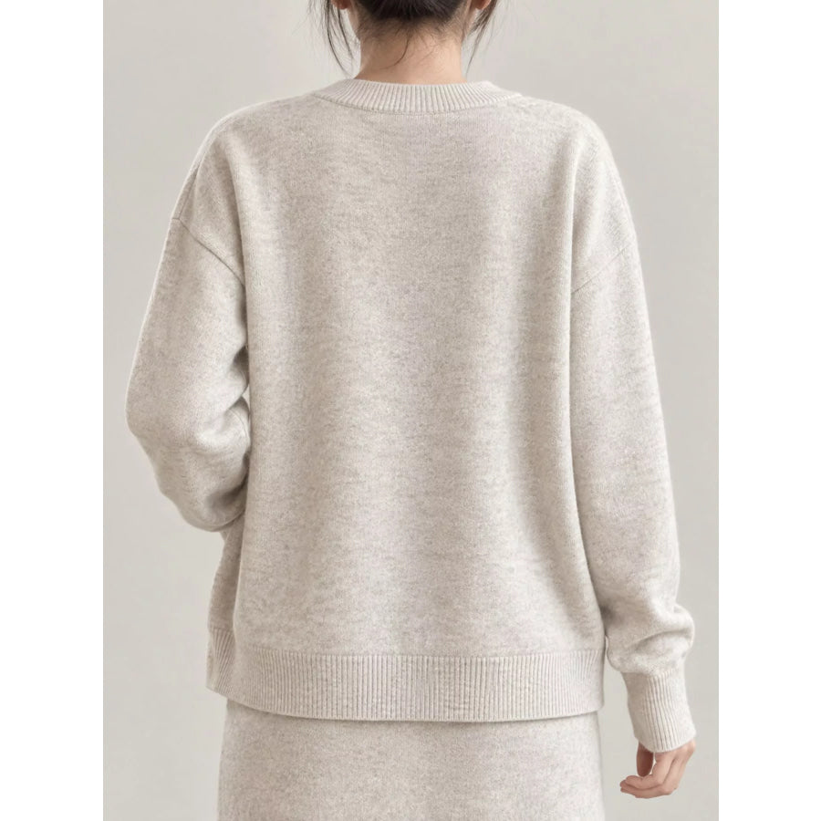 Button Up Long Sleeve Cardigan Apparel and Accessories