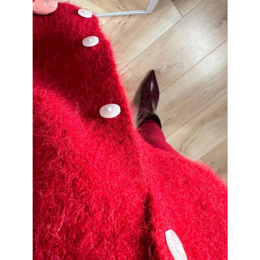 Button Up Long Sleeve Cardigan Apparel and Accessories