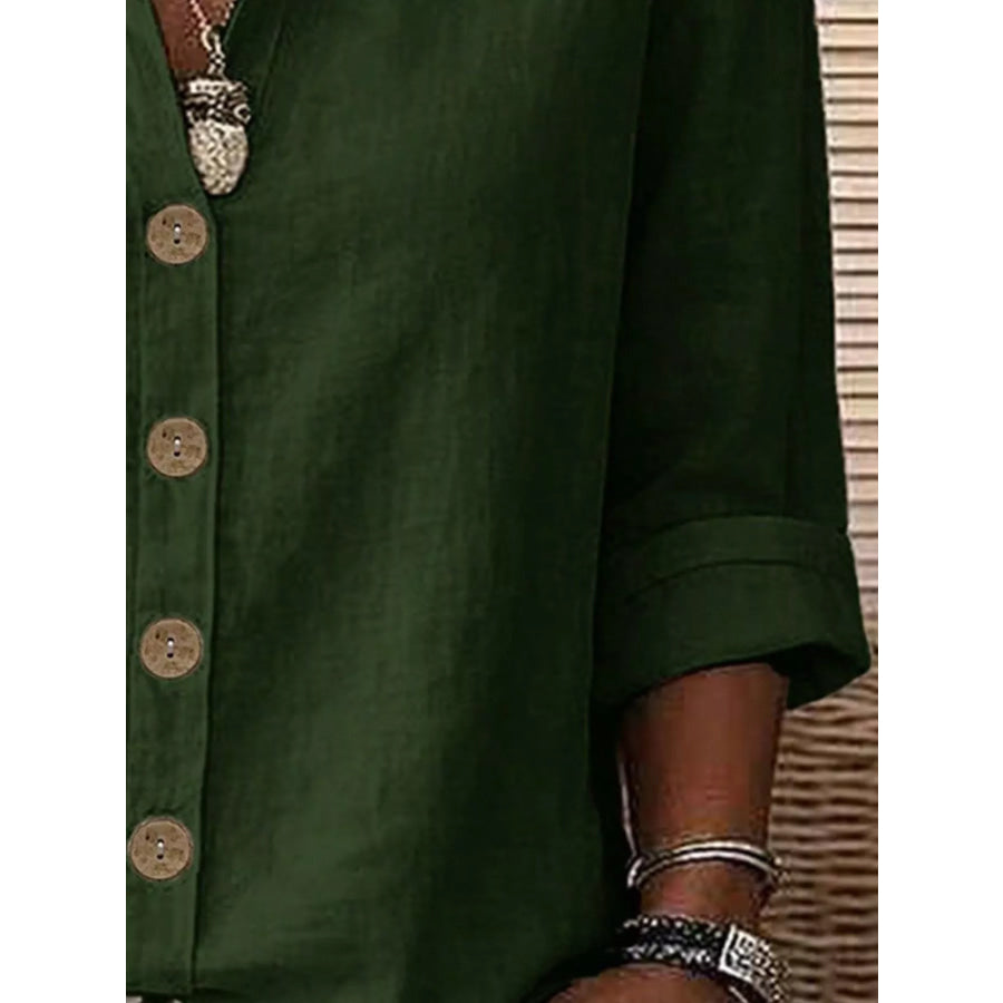 Button Up Long Sleeve Shirt Apparel and Accessories