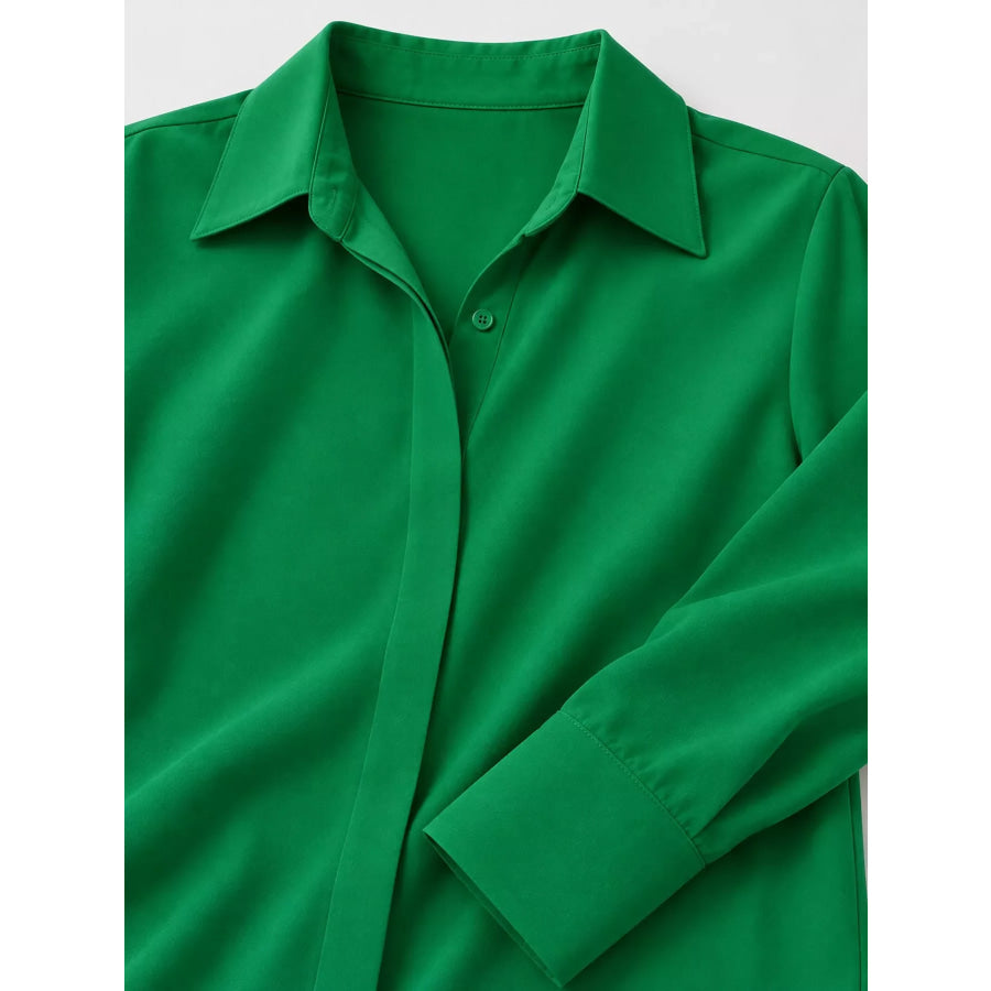 Button Up Long-Sleeve Shirt Apparel and Accessories