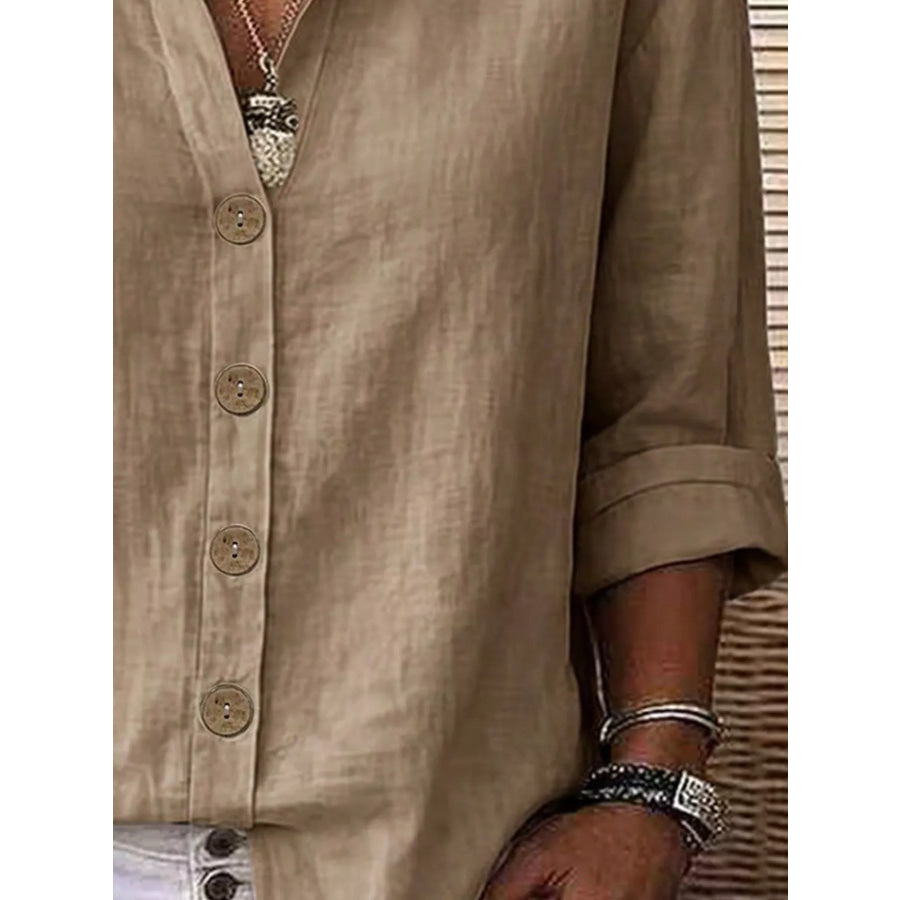 Button Up Long Sleeve Shirt Apparel and Accessories