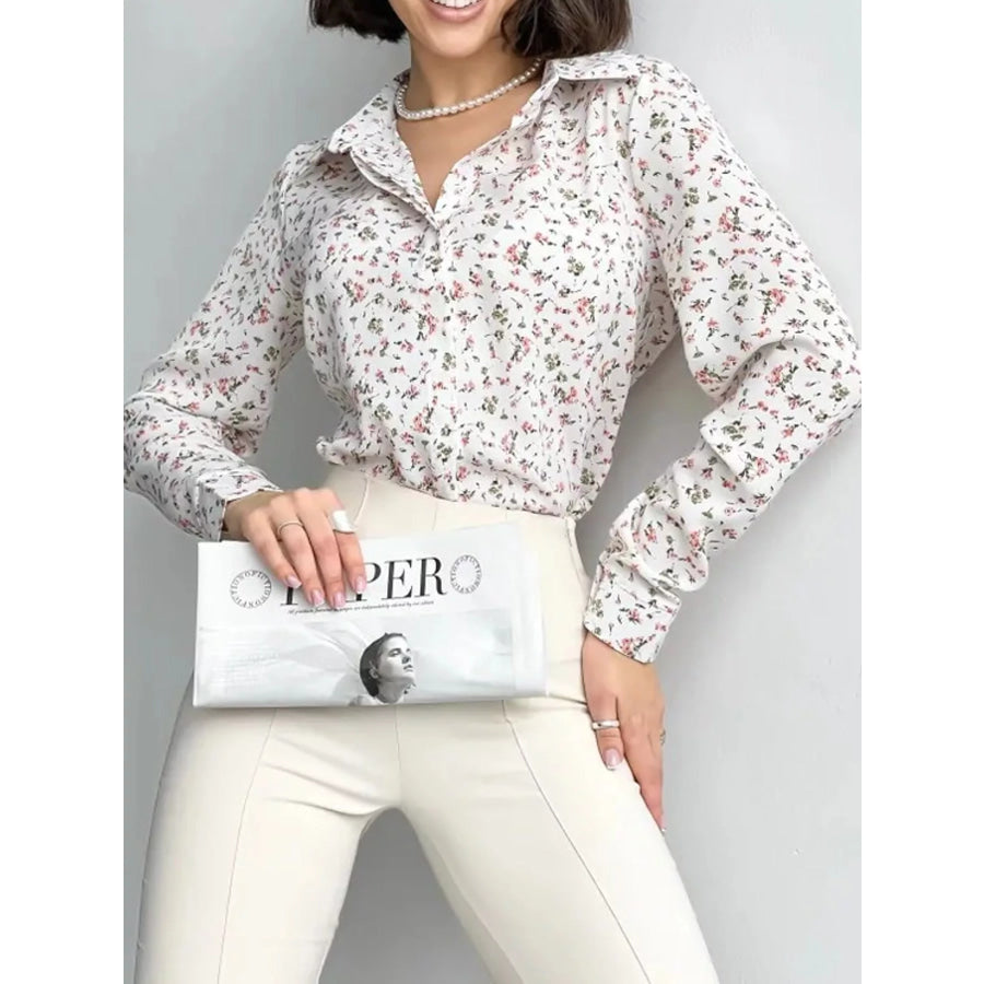 Button Up Long-Sleeve Shirt Apparel and Accessories