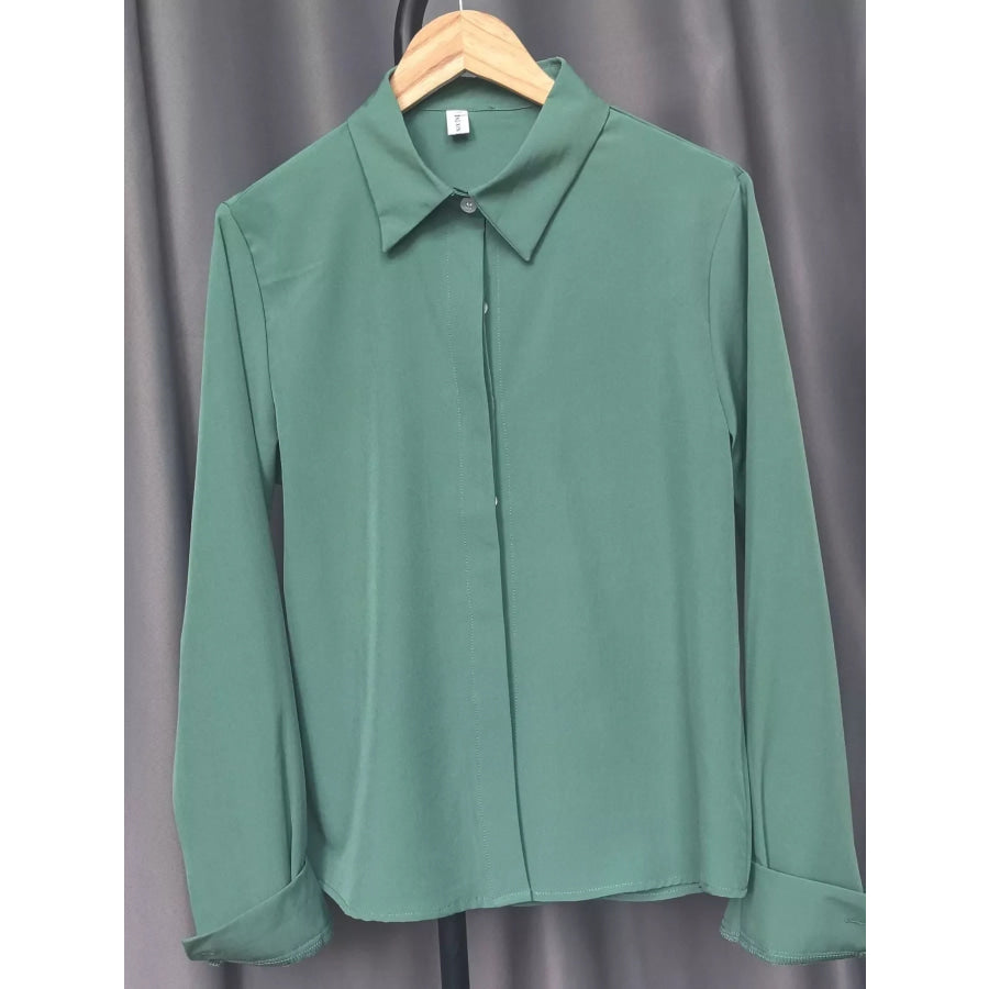 Button Up Long-Sleeve Shirt Apparel and Accessories