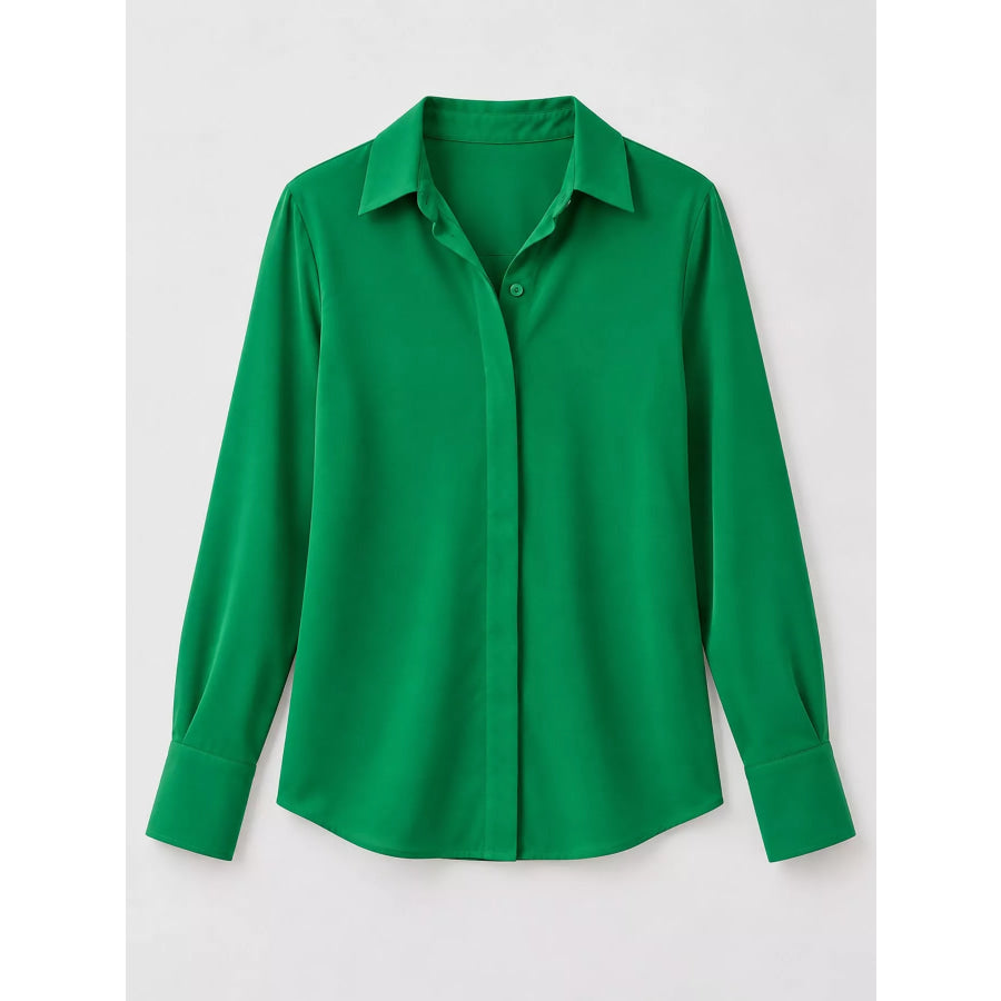 Button Up Long-Sleeve Shirt Apparel and Accessories