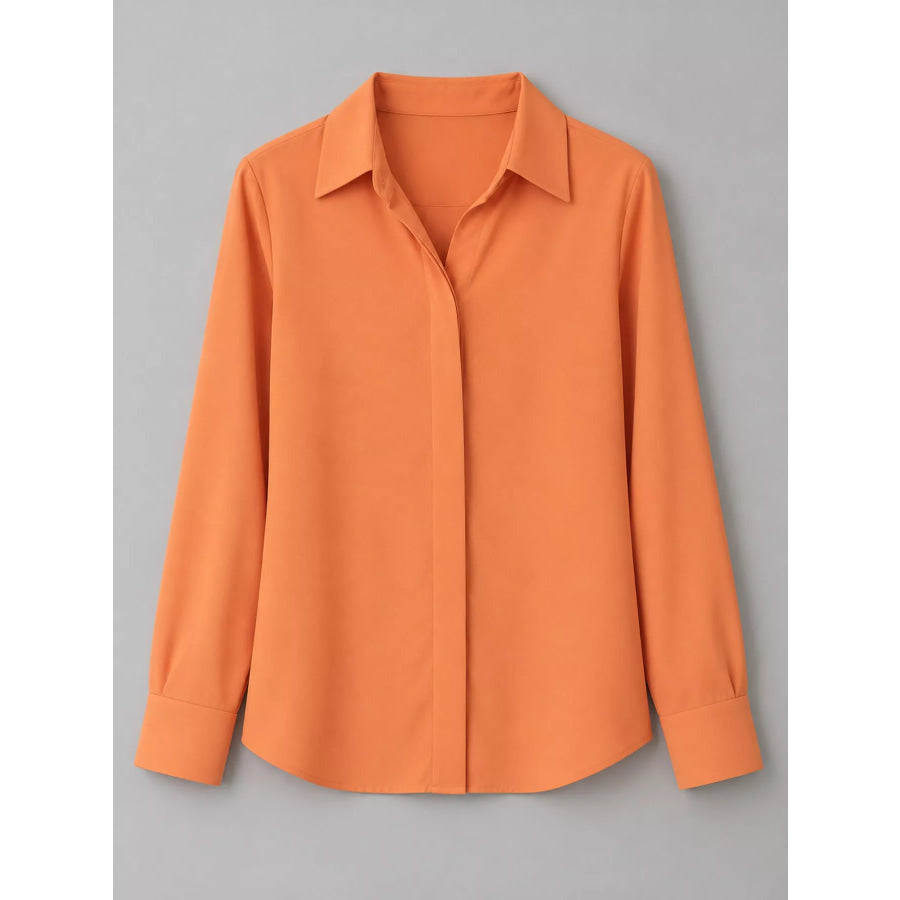 Button Up Long-Sleeve Shirt Apparel and Accessories
