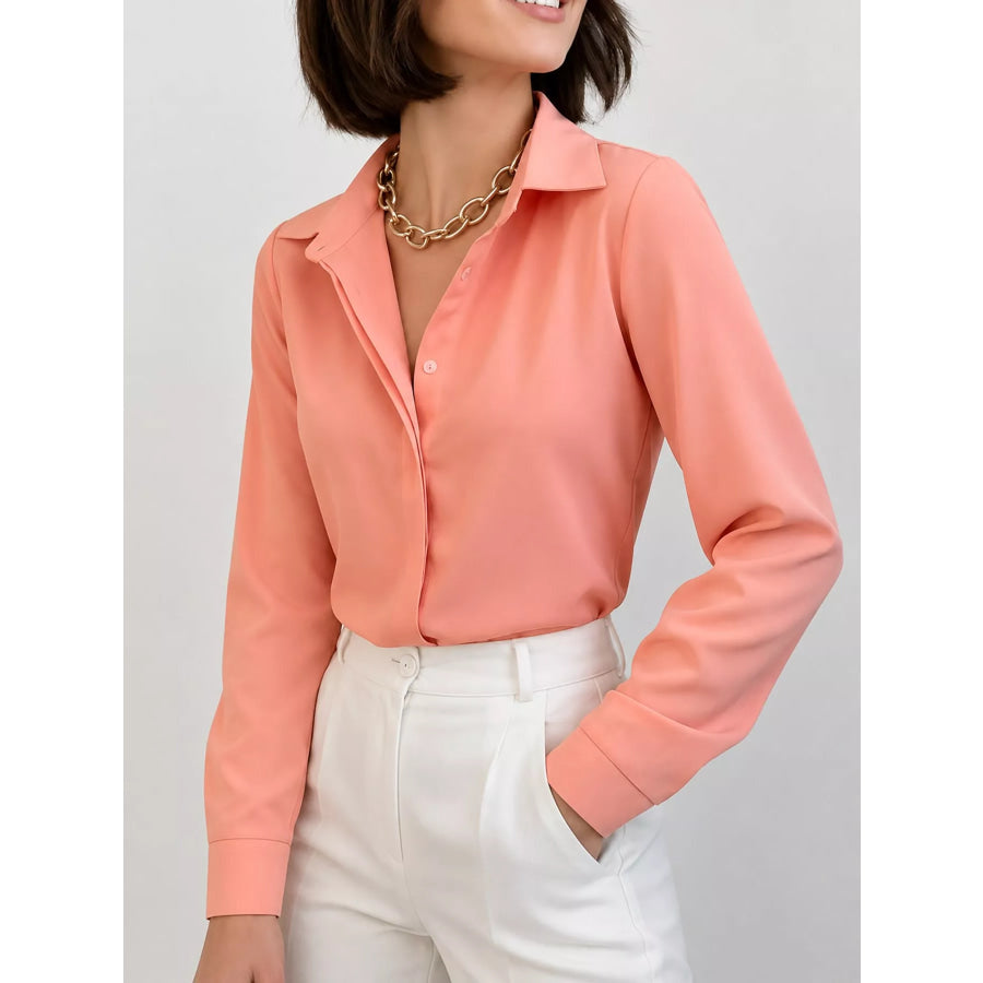 Button Up Long-Sleeve Shirt Apparel and Accessories