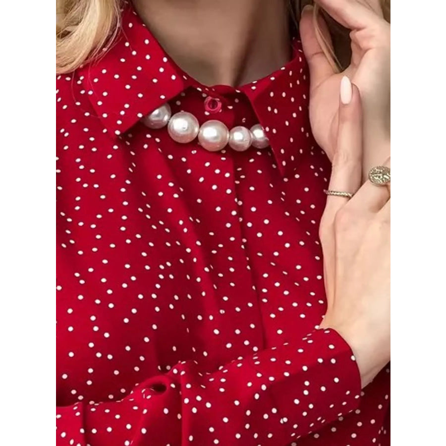 Button Up Long-Sleeve Shirt Apparel and Accessories
