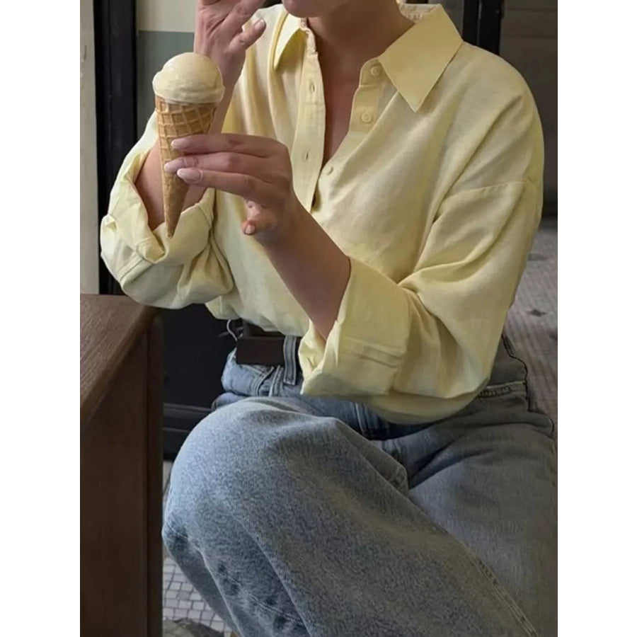 Button Up Long Sleeve Shirt Apparel and Accessories