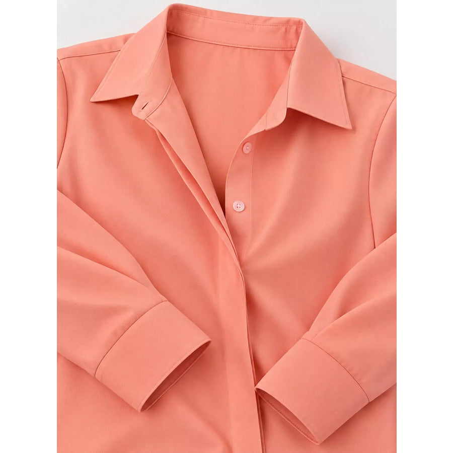 Button Up Long-Sleeve Shirt Apparel and Accessories