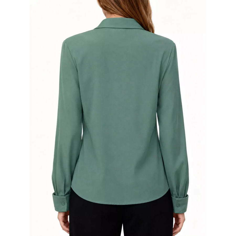 Button Up Long-Sleeve Shirt Apparel and Accessories