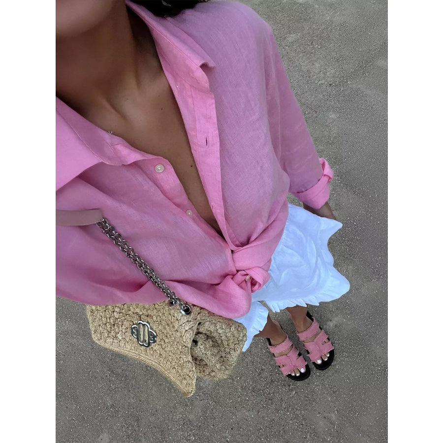 Button Up Long Sleeve Shirt Apparel and Accessories