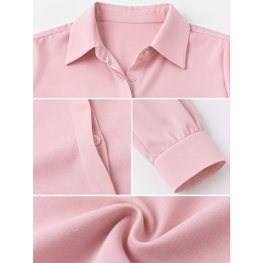 Button Up Long-Sleeve Shirt Apparel and Accessories