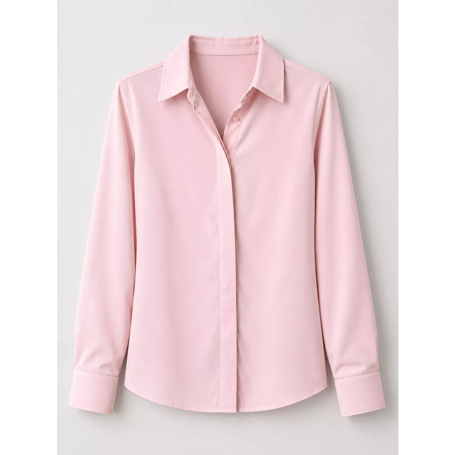 Button Up Long-Sleeve Shirt Apparel and Accessories