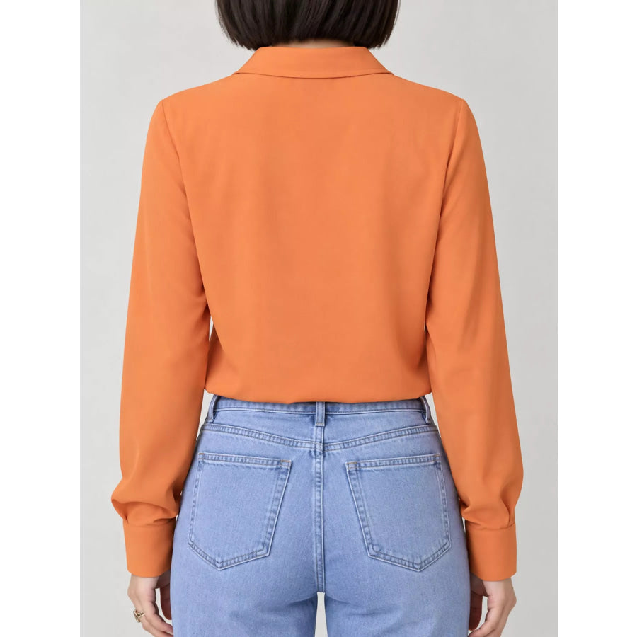 Button Up Long-Sleeve Shirt Apparel and Accessories