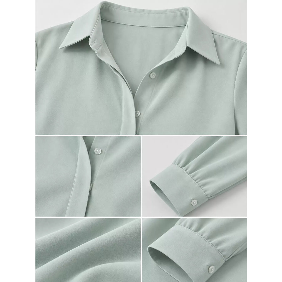 Button Up Long-Sleeve Shirt Apparel and Accessories