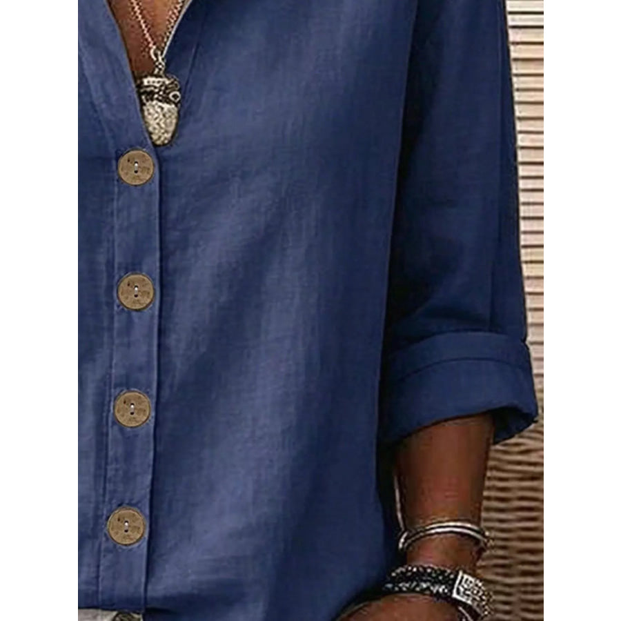 Button Up Long Sleeve Shirt Apparel and Accessories