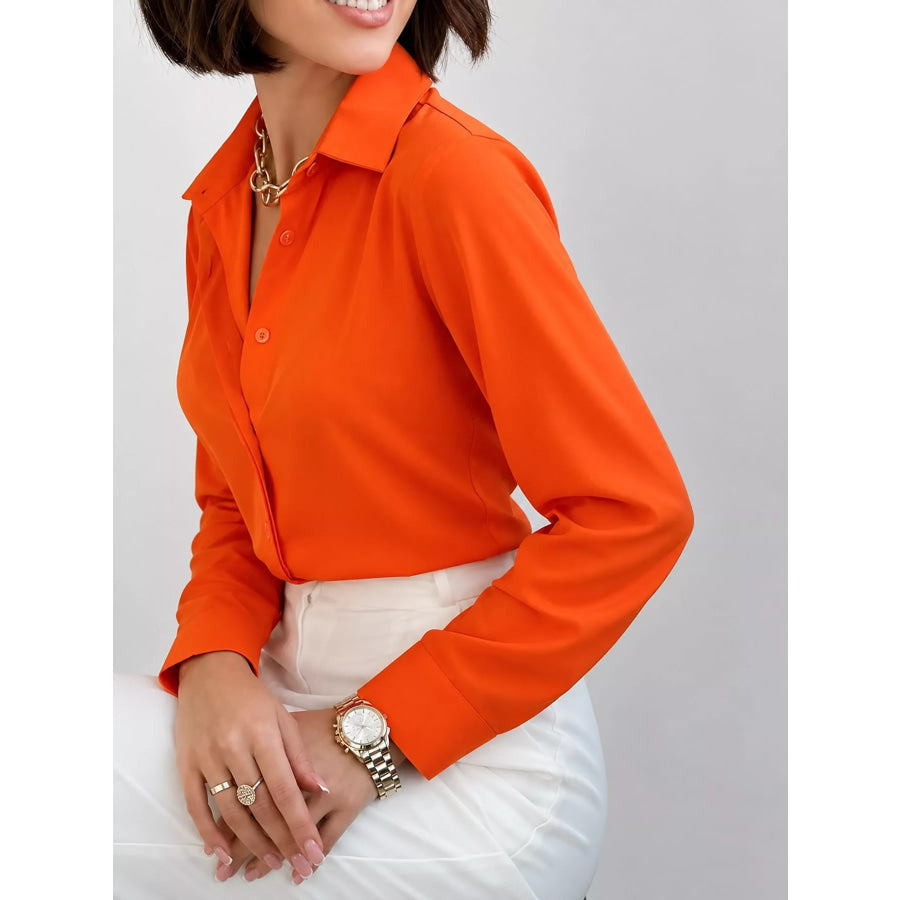 Button Up Long-Sleeve Shirt Apparel and Accessories