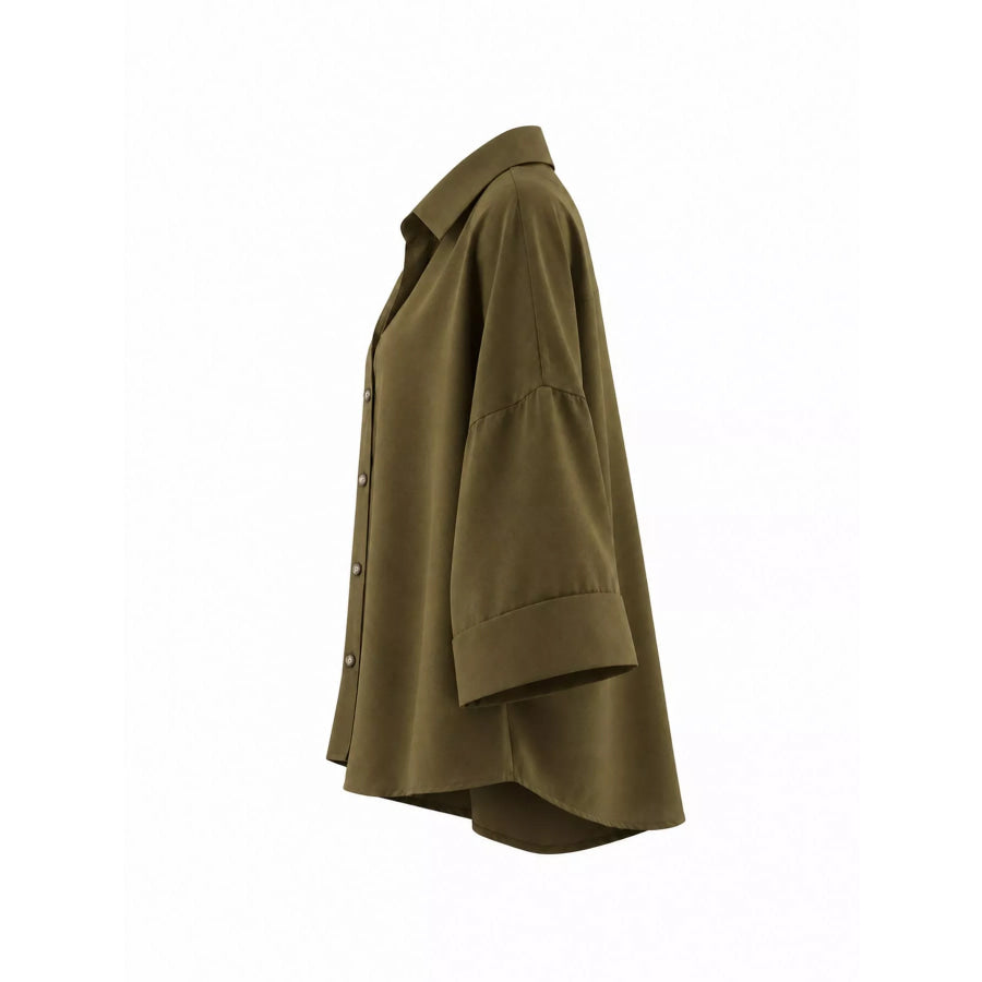 Button Up Long Sleeve Shirt Apparel and Accessories