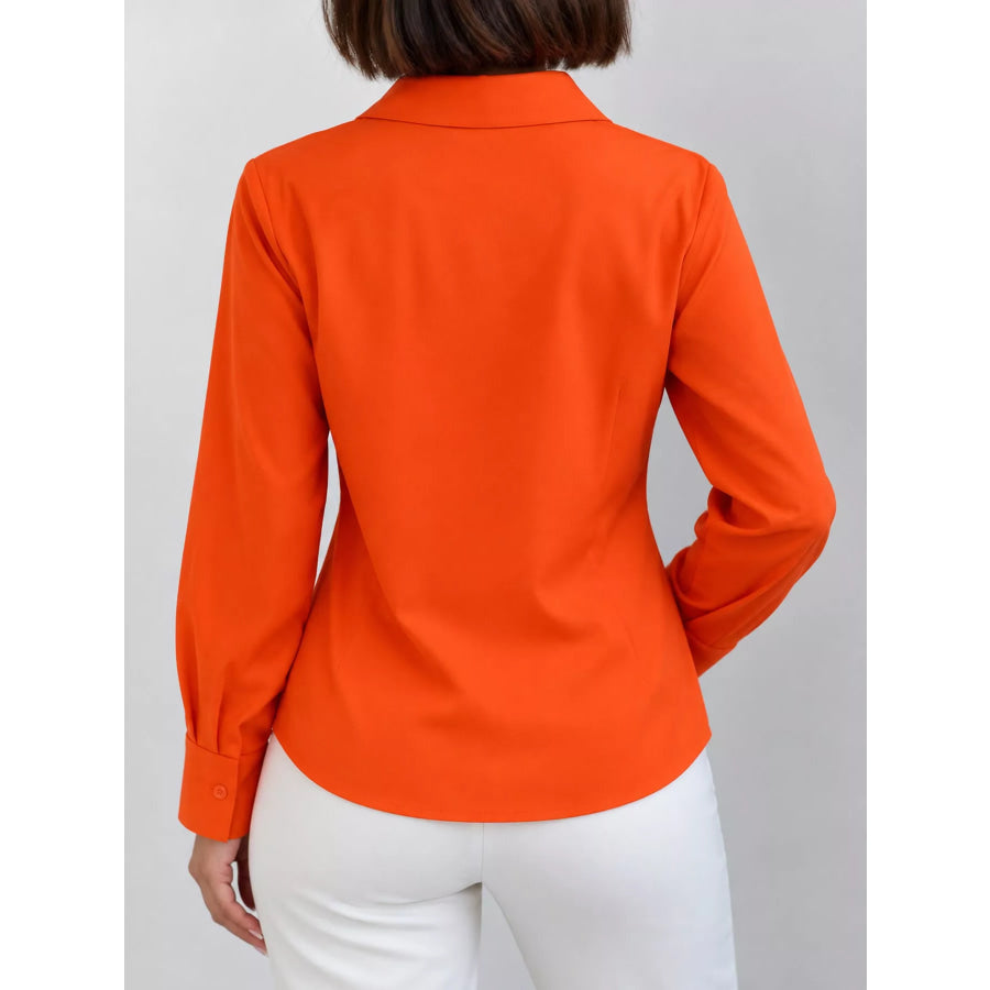 Button Up Long-Sleeve Shirt Apparel and Accessories
